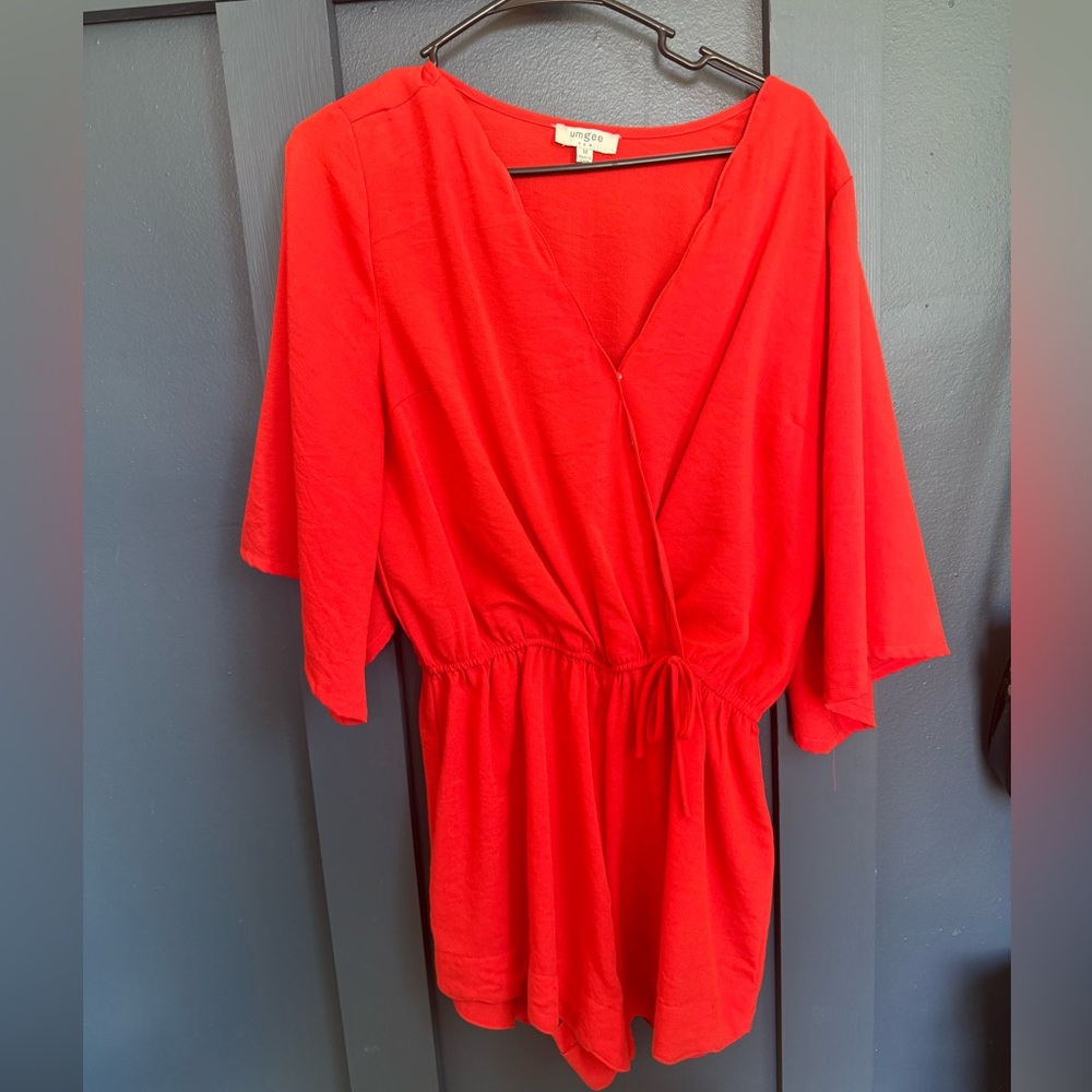 Boutique Orange Romper